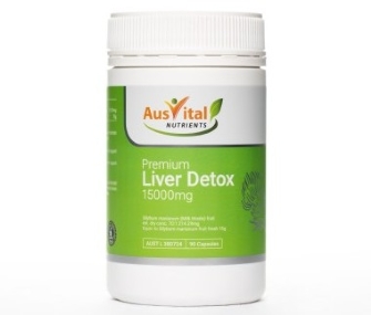 Ausvital Nutrients Premium Liver Detox 15000mg 90 Caps